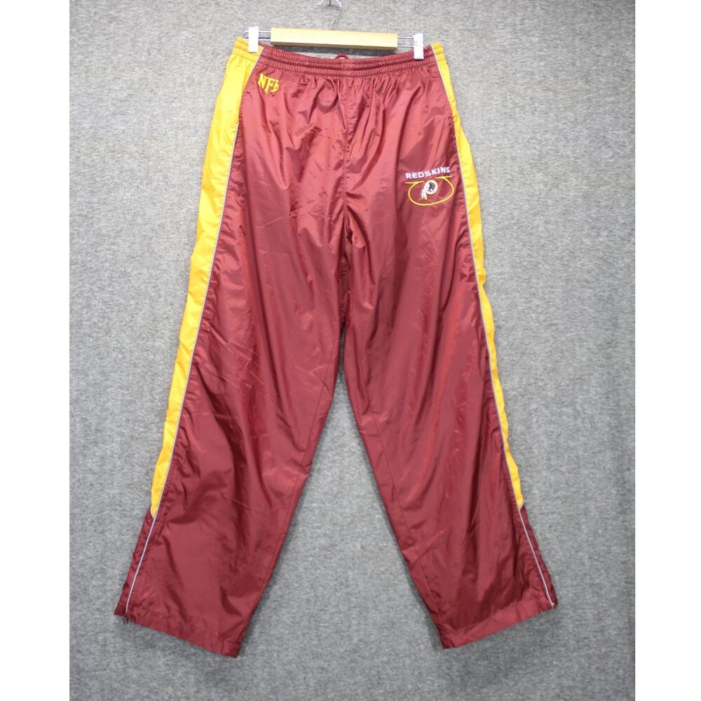Vintage Washington Redskins Track Pants Windbreaker Warm Up Medium NFL Team